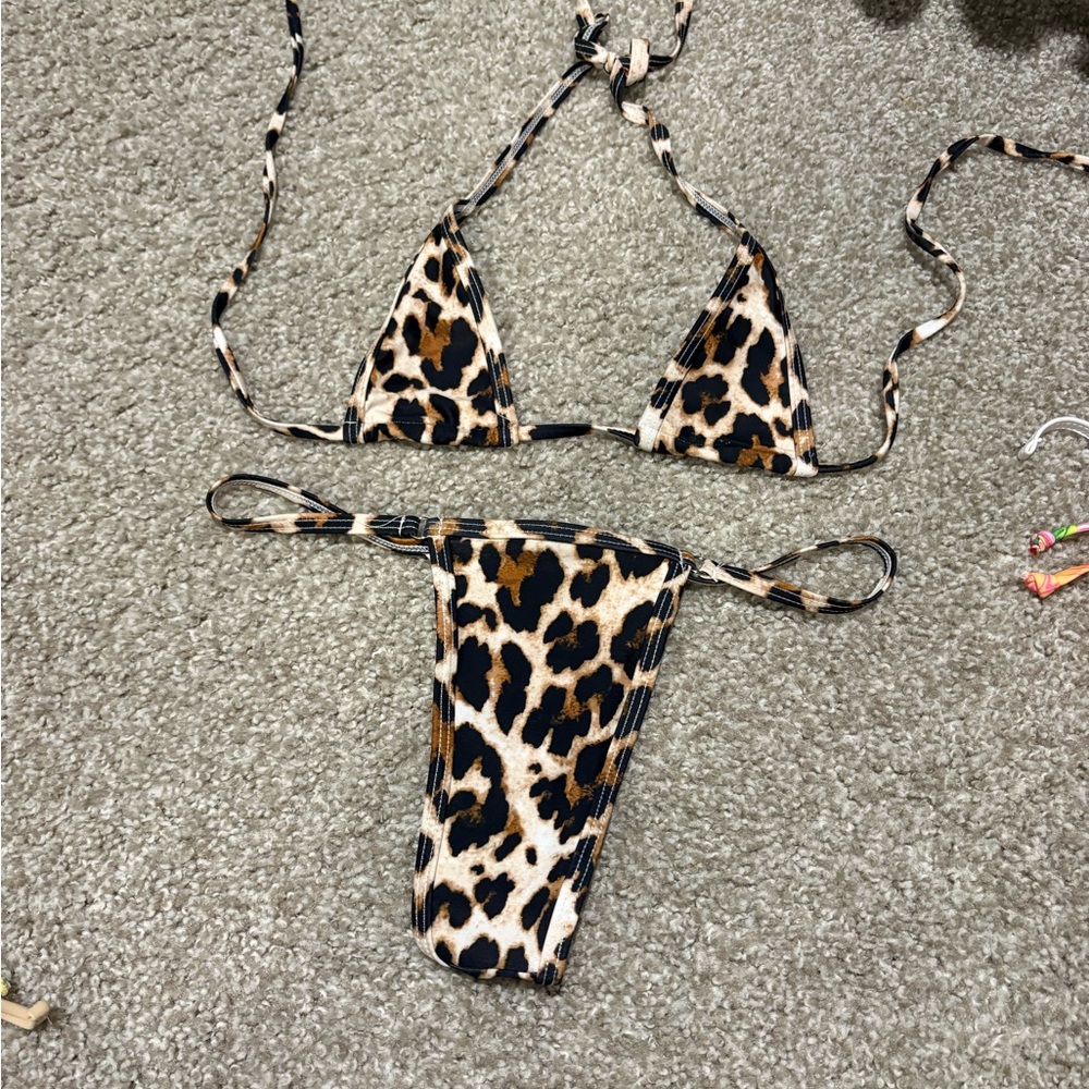 Leopard Print Bikini Set